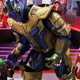 Thanos (Wreidyl Denorte) shares a tender moment with his adoptive daughter, Gamora (Shay Denorte).